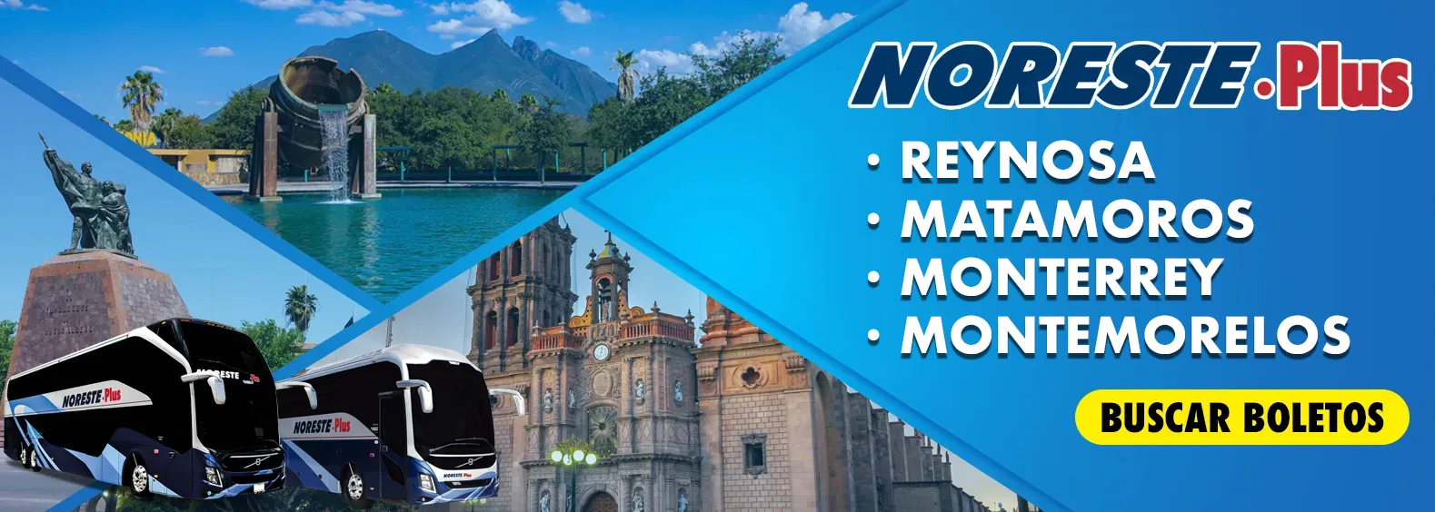 noreste boleto de autobus camion a san luis potosi, matehuala, nuevo laredo,
                            reynosa, matamoros, monterrey, montemorelos