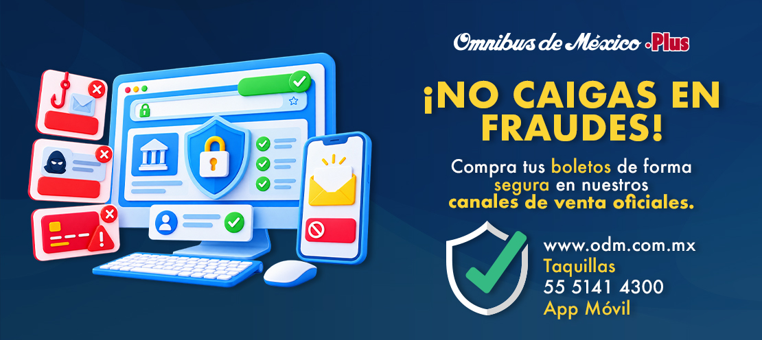 compra tus boletos de forma segura en nuestros canales de venta oficiales